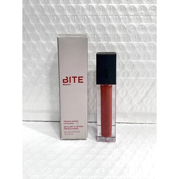 BITE Beauty French Press Lip Gloss Dirty Chai – Limited Edition Full Size NIB - Picture 1 of 7